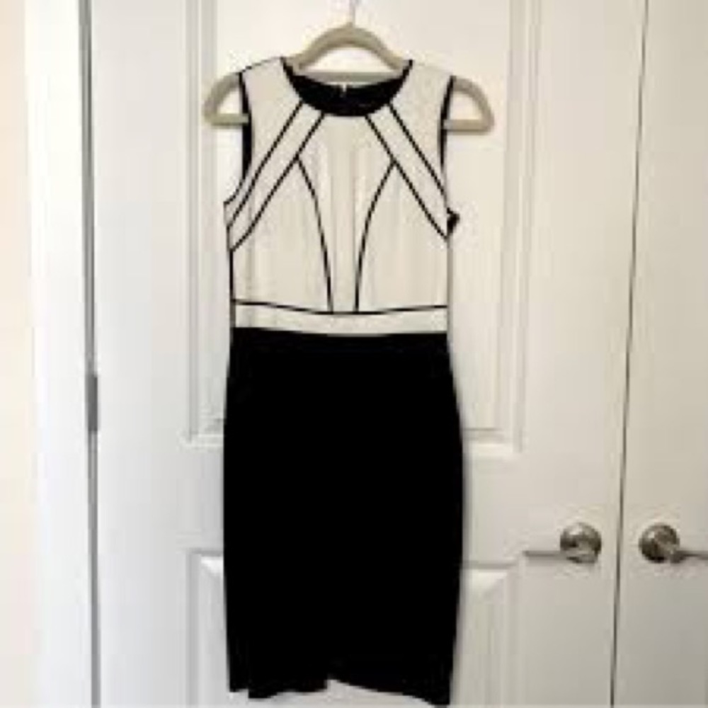 WHBM New Contrast Piping Dress Size 2 NWT - Picture 3 of 6